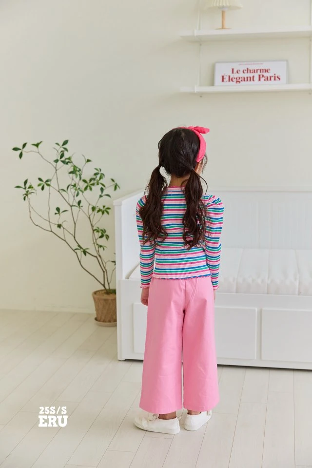 e.ru - Korean Children Fashion - #minifashionista - Stripe Macaron Tee - 5