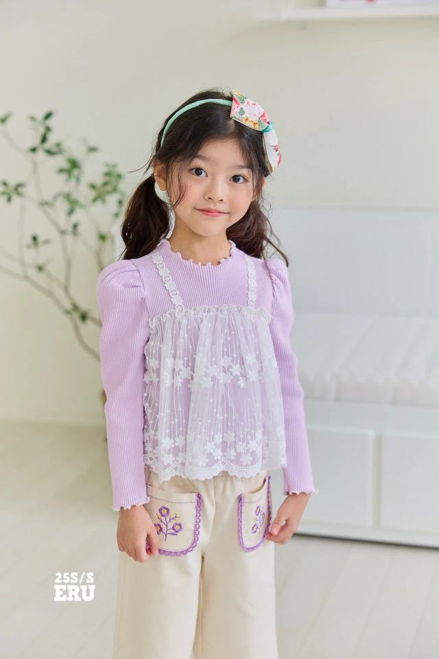 e.ru - Korean Children Fashion - #magicofchildhood - Lace Tee - 4