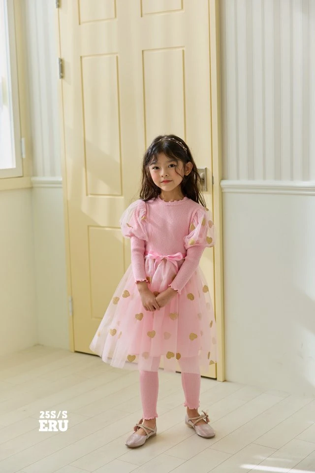 e.ru - Korean Children Fashion - #minifashionista - Heart One-piece - 4