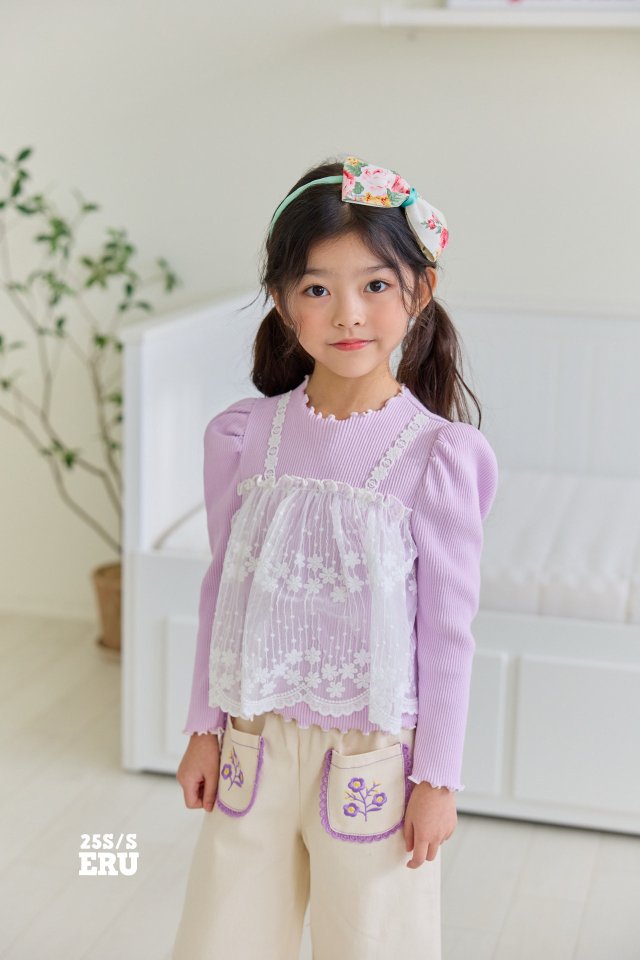 e.ru - Korean Children Fashion - #toddlerclothing - Lace Tee - 7